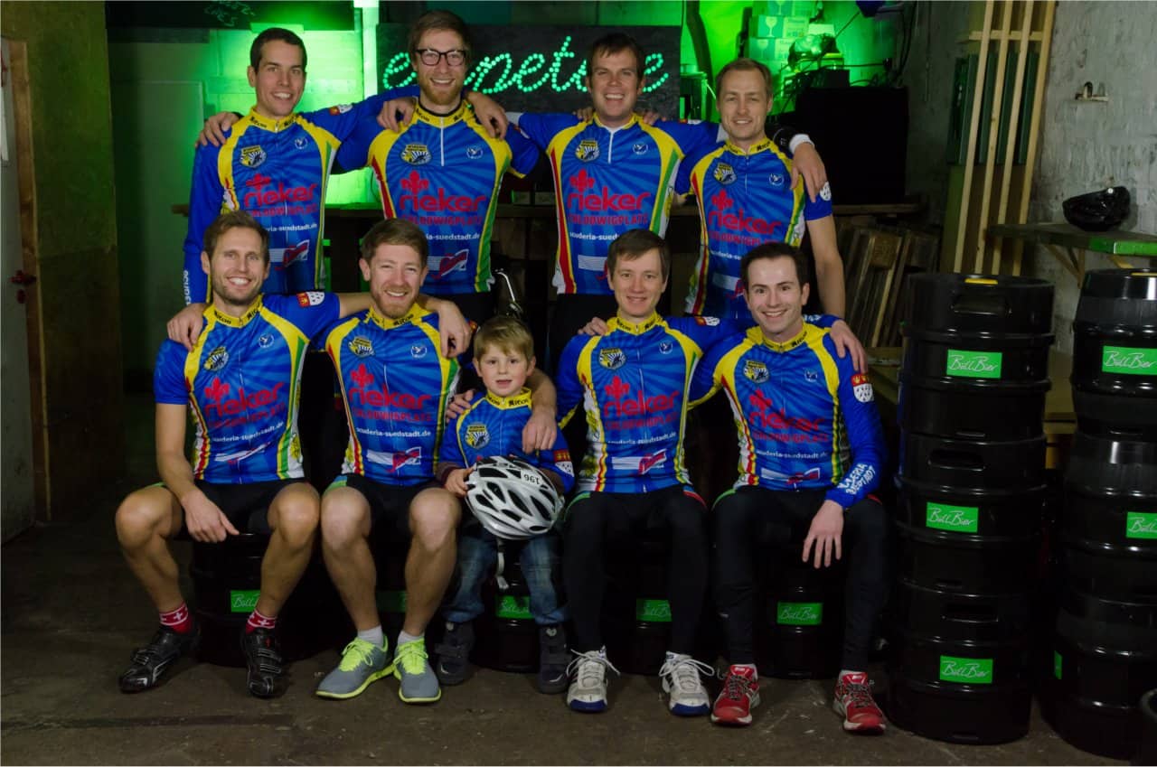 Scuderia Suedstadt Teamfoto für die Zeitschrift "Rennrad"